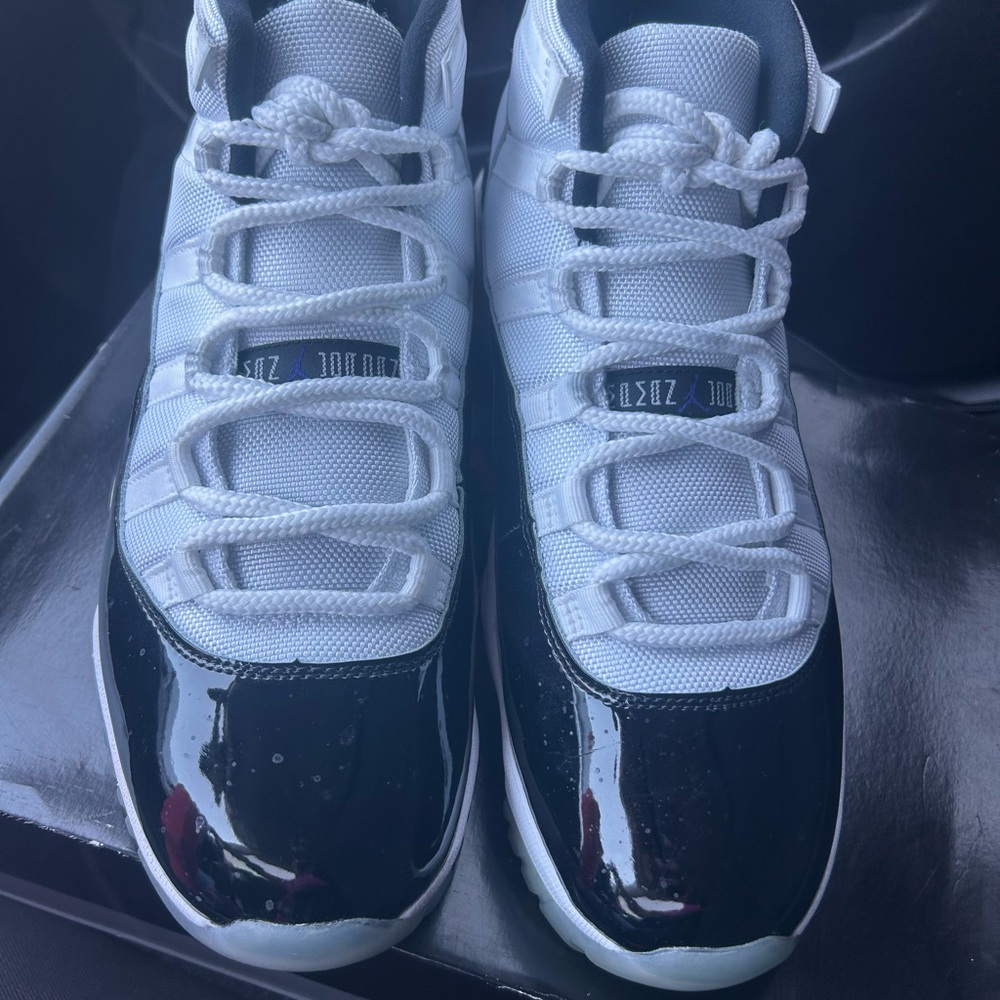 Jordan Black and White High-Top Sneakers